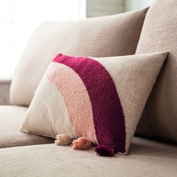 Decorative Pillowcase Iris 242 Cherry-Pink-Ecru Gofis Home