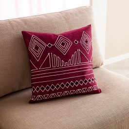 Deco Pillowcase Edna 162/02 Red Leather Gofis Home RED