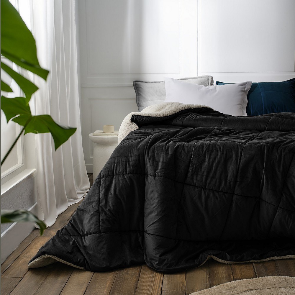 Κουβερτοπάπλωμα Teddy 407/ 45 Graphite Black Gofis Home