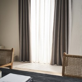 Κουρτίνα Συσκότισης Nap 129 Με Σιρίτι Warm Beige Gofis Home BEIGE