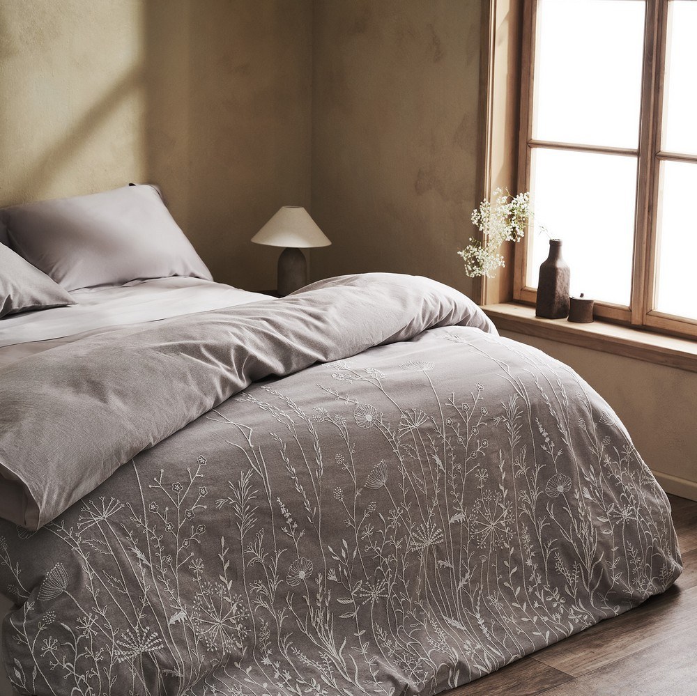 Παπλωματοθήκη Griselda 281 (Σετ 3τμχ) Grey Gofis Home