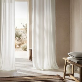 Κουρτίνα Με Σιρίτι Velmira 509/05 Off White Gofis Home OFF WHITE