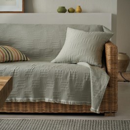 Throw Calyra 654/07 Smoke Green Gofis Home GREEN