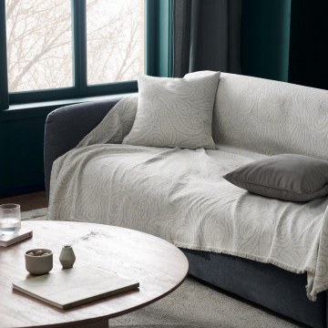 Sofa Throw Rune 448/15 Silver Grey Gofis Home