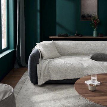 Sofa Throw Rune 448/15 Silver Grey Gofis Home