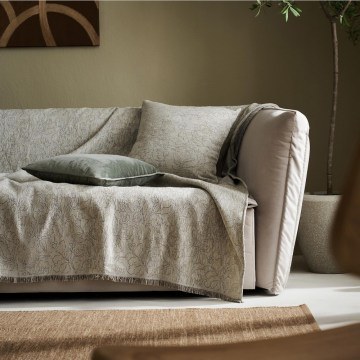 Sofa Throw Aradia 430/06 Olive Beige Gofis Home