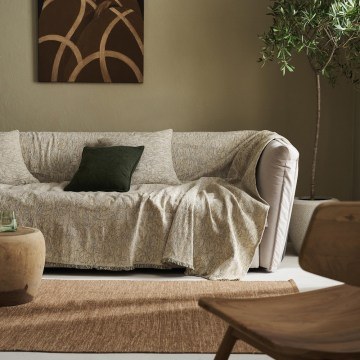 Sofa Throw Aradia 430/07 Weed Beige Gofis Home