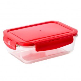 Φαγητοδοχείο Ορθογώνιο 20.21.0718 1180ML Γυάλινο Red Benetton RED