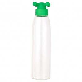 Μπουκάλι Νερού 20.21.0749 Borosilicate Γυάλινο 500ML Green Rainbow Benetton GREEN