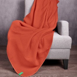 Κουβέρτα Καναπέ - Ριχτάρι Rainbow Red Benetton RED