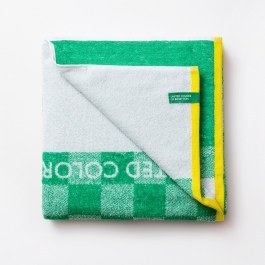 Πετσέτα Θαλάσσης Παιδική Kids Squares Green Benetton GREEN