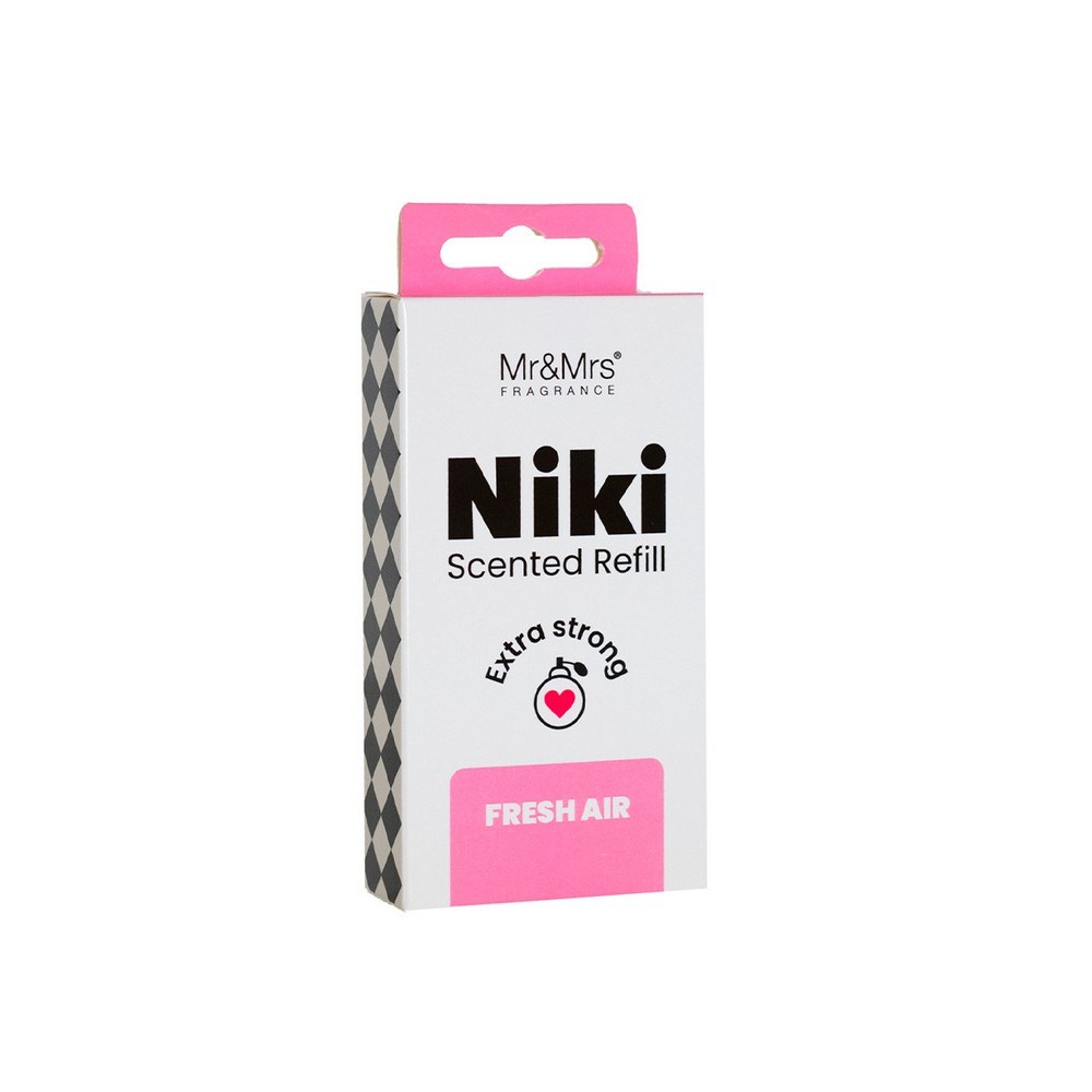Ανταλλακτικό Για Αρωματικό Αυτοκινήτου Niki Fresh Air 5,6x6,8cm Mr & Mrs Fragrance