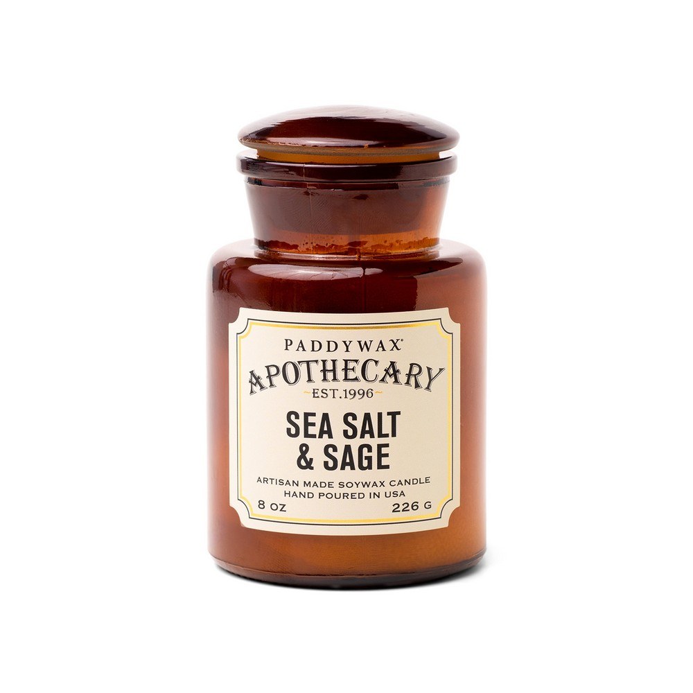 Κερί Σόγιας Αρωματικό Apothecary Sea Salt And Sage 226gr Paddywax