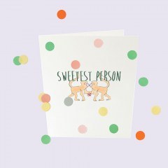 Ευχετήρια Κάρτα Κονφετί Sweetest Person GL-BC-18 10x9cm Multi The Gift Label