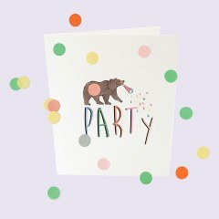 Greeting Card Confetti Party GL-BC-16 10x9cm Multi The Gift Label