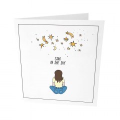 Greeting Card Star In The Sky GL-GC-36 9x14,5cm Multi The Gift Label