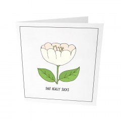 Ευχετήρια Κάρτα That Really Sucks GL-GC-33 9x14,5cm White-Green The Gift Label