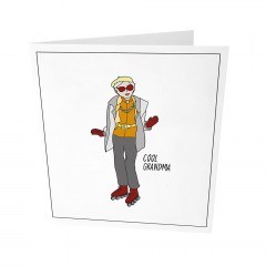 Ευχετήρια Κάρτα Cool Grandma GL-GC-12 9x14,5cm White-Multi The Gift Label
