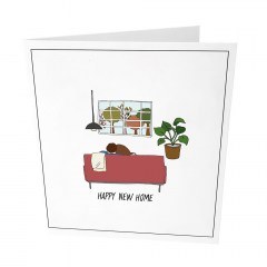 Greeting Card Happy New Home GL-GC-11 9x14,5cm White-Multi The Gift Label