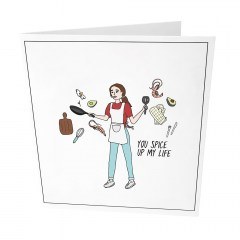 Ευχετήρια Κάρτα You Spice Up GL-GC-05 9x14,5cm White-Multi The Gift Label