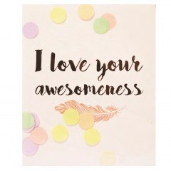 Greeting Card Confetti I love Your GL-CC-04 Multi The Gift Label