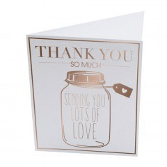 Ευχετήρια Κάρτα Thank You So Much GL-PC-09 White The Gift Label