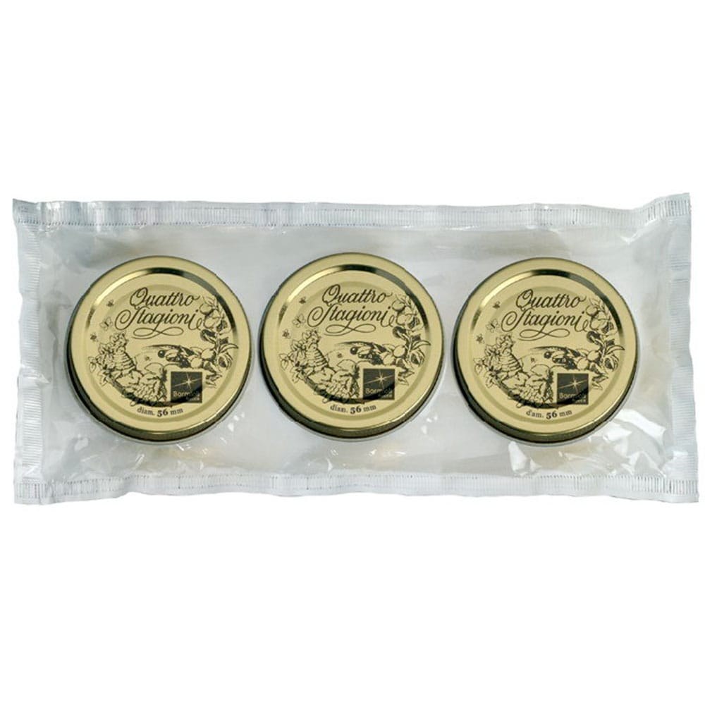 Καπάκια BR03516017 Σετ 3Τμχ. D.56 Gold 4Stagioni Bormioli Rocco