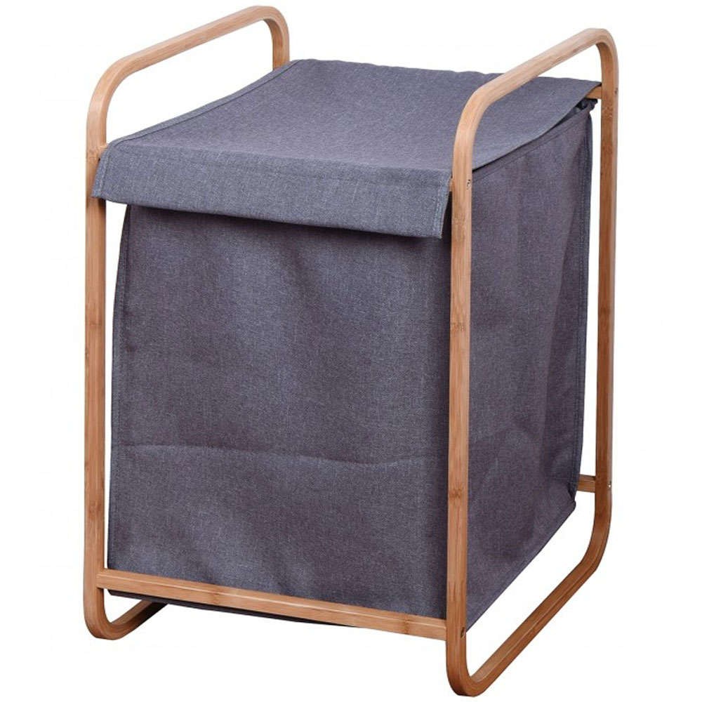 Καλάθι Απλύτων FNSJ218011G 43x38x66cm Grey-Brown Max Home