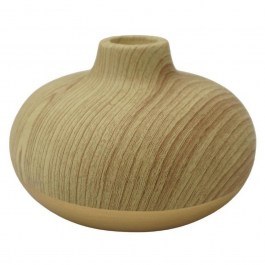 Κηροπήγιο LJT371313G Φ12,5x8,5cm Gold-Walnut Oriana Ferelli WALNUT-GOLD