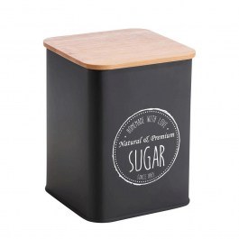 Βάζο Ζάχαρης Kitchen Trend CLG500310SBK 10x10x13,5cm Black Oriana Ferrelli BLACK