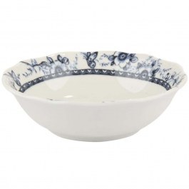 Salad Bowl Tiffany PR24324B07 Φ23cm White-Blue Oriana Ferelli® WHITE-BLUE