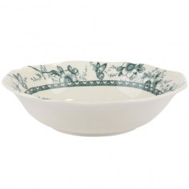 Salad Bowl Tiffany PR24324G07 D23cm White-Green Oriana Ferelli® WHITE-GREEN