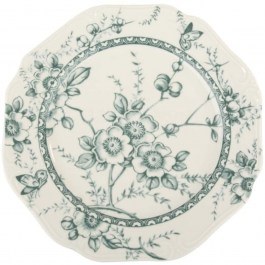 Πιάτο Ρηχό Tiffany PR24324G01 Φ27cm White-Green Oriana Ferelli® WHITE-GREEN