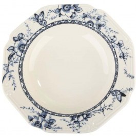 Deep Plate Tiffany PR24324B02 Φ23cm White-Blue Oriana Ferelli® WHITE-BLUE