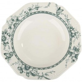 Deep Plate Tiffany PR24324G02 Φ23cm White-Green Oriana Ferelli® WHITE-GREEN