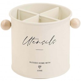Spoon Stand Kitchen Trend CLG700814BE D13,5x13cm Beige Oriana Ferelli® BEIGE
