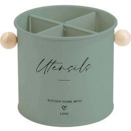 Βάση Για Κουτάλες Kitchen Trend CLG700814GR Φ13,5x13cm Green Oriana Ferelli® GREEN