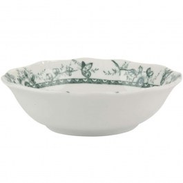 Μπωλ Δημητριακών Tiffany PR24324G05 Φ16,5cm White-Green Oriana Ferelli® WHITE-GREEN