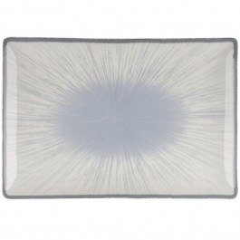 Serving Platter Water Lily PR24336BL20 27x16cm Blue Oriana Ferelli® BLUE