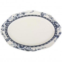 Serving Platter Tiffany PR24324B12 25cm White-Blue Oriana Ferelli® WHITE-BLUE