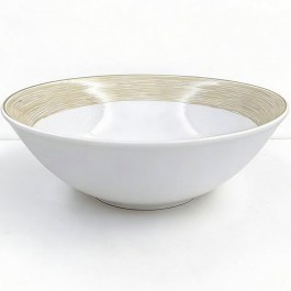Cereal Bowl Elegancy NW24010016 D18cml White-Beige Max Home WHITE-BEIGE