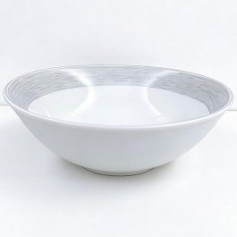 Cereal Bowl Elegancy NW24010026 D18cml White-Grey Max Home WHITE-GREY