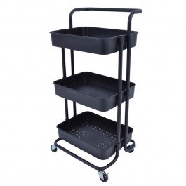 Μανάβης Τρόλεϊ Με Λαβή 815463 43x36x89cm Black Ankor BLACK