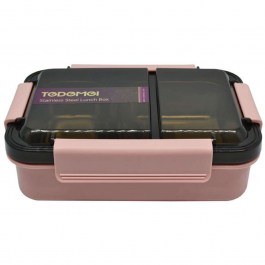 Δοχείο Φαγητού 2 Θέσεων 818846 850ml Pink Ankor PINK