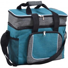 Ισοθερμική Τσάντα 2 Θέσεων 820607 30x22x34cm 22lt Grey-Petrol Ankor GREY-PETROL