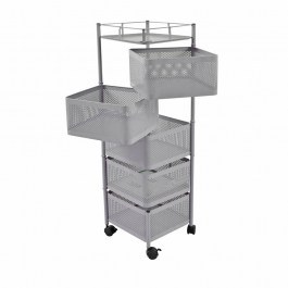 Μανάβης Τρόλεϊ 830381 28x28x91cm Grey Ankor GREY