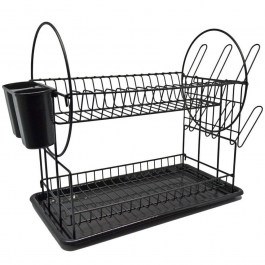 Πιατοθήκη 822317 50x24x34cm Black Ankor BLACK