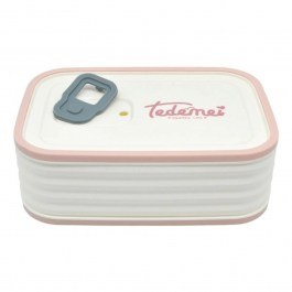 Φαγητοδοχείο 833955 15,5x10,8x5,3cm 580ml White-Light Pink Ankor WHITE-PINK