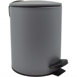 Κάδος Απορριμμάτων Soft Close 833887 Φ20,5x26cm 5lt Grey Ankor GREY