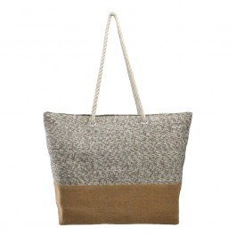 Τσάντα Θαλάσσης Υφασμάτινη 831425 53x15x40cm Grey-White Ankor GREY-WHITE